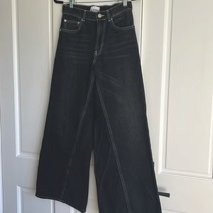 Ganni wide legged jeans